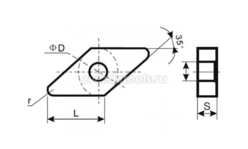 VNMG160404-MA YZ7015 Твердосплавная пластина VNMG160404-MA YZ7015 Твердосплавная пластина