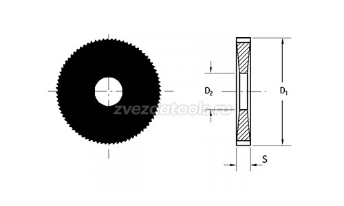 YC500 D100-0.4-22/25.4-60T Твердосплавная дисковая фреза с крупным шагом YC500 D100-0.4-22/25.4-60T Твердосплавная дисковая фреза с крупным шагом