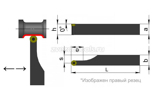 SRACR2020K06 Резец токарный (державка) по металлу SRACR2020K06 Резец токарный (державка) по металлу