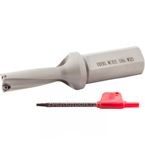Сверло со сменными головками UD30.WC03.160.W25