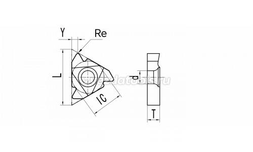 16ER1.5TR YZK01 Токарная пластина для обработки резьбы 16ER1.5TR YZK01 Токарная пластина для обработки резьбы