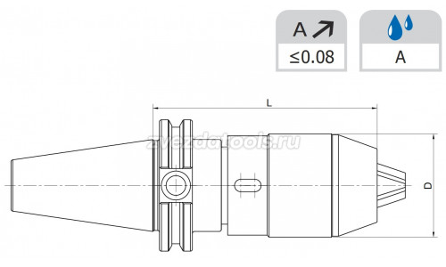 CAT40-APU08-85 Патрон сверлильный CAT40-APU08-85 Патрон сверлильный