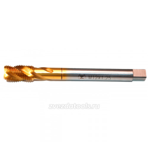 YST615T M1.2x0.25-6H JIS HSSE TIN Метчик спиральный для глухих отверстий стандарт JIS