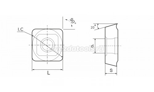SEKT1204AFTN YZ7025 Фрезерная пластина SEKT1204AFTN YZ7025 Фрезерная пластина