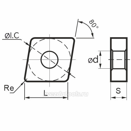 CNMG120404-MS YZ7025 Твердосплавная пластина