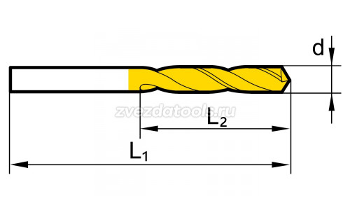 Drill HSS-Co D1.7*20*43L Сверло спиральное из быстрорежущей стали Drill HSS-Co D1.7*20*43L Сверло спиральное из быстрорежущей стали