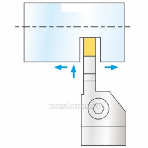 MQEDL2525-3 Державка для обработки наружных канавок