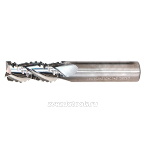 YA553R D12-30-D12-75L-3T Твердосплавная черновая  3-х зубая фреза со стружколомом