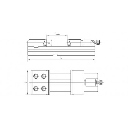 Тиски станочные прецизионные GT200B 200x300