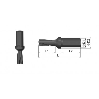 Сверло со сменными головками UD40.SP07.230.W25 Сверло со сменными головками UD40.SP07.230.W25