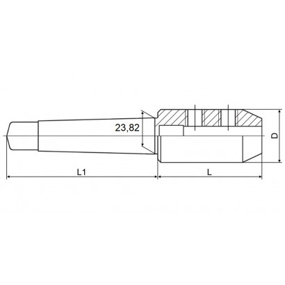 Патрон для концевых фрез с хвостовиком Weldon MTA3-SLN32-095