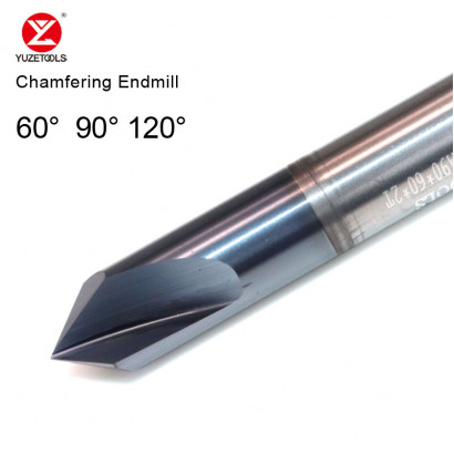 YP552C D1-120°-3-D4-50L-2T Твердосплавная 2-х зубая фасочная фреза