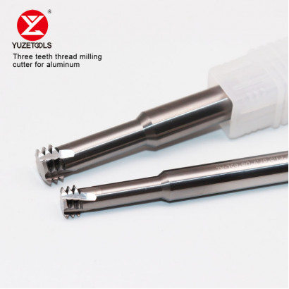 YZA-2103 UNC1-64-4H-d1.4-D4-50L Резьбофреза твердосплавная трехрядная для обработки цветных сплавов и алюминия
