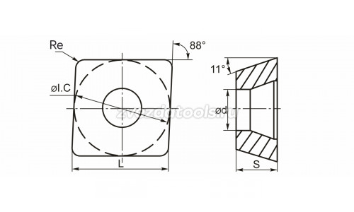 MPHT120408-DM YZ6253 Фрезерная пластина MPHT120408-DM YZ6253 Фрезерная пластина