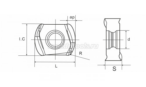 BLMP0904R-M YZ7415 Фрезерная пластина BLMP0904R-M YZ7415 Фрезерная пластина